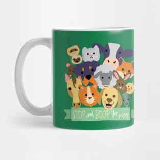 Stop and Boop the Noses (all animals version) Mug